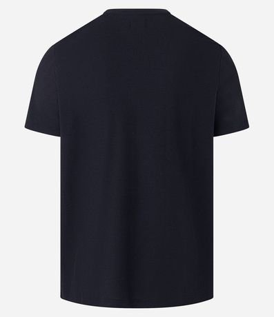 Remera Manga Corta en Algodón Peruano con Textura 7