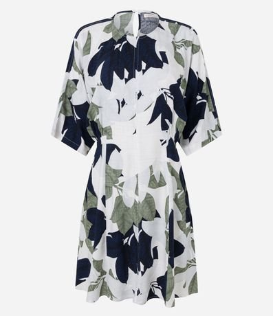 Vestido en Viscosa con Estampa follaje 5