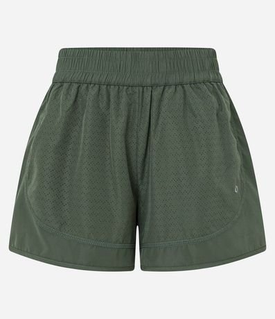 Bermuda Runner Deportiva en Microfibra Ligera con Textura de Agueros 5