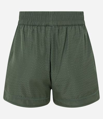 Bermuda Runner Deportiva en Microfibra Ligera con Textura de Agueros 6