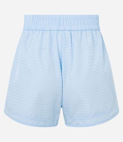 Bermuda Runner Deportiva en Microfibra Ligera con Textura de Agueros 6