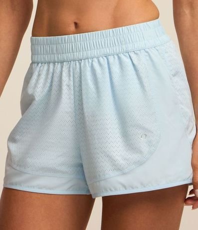 Bermuda Runner Deportiva en Microfibra Ligera con Textura de Agueros 2