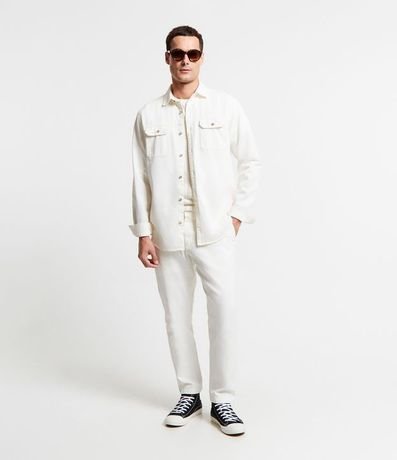 Camisa Comfort en Algodón con Bolsillos Solapa y Abotonado 2