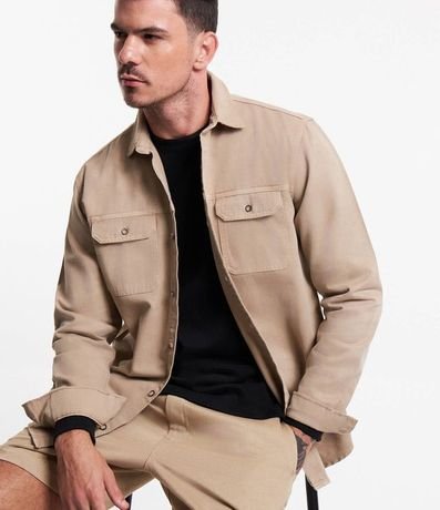 Camisa Lisa en Sarga 8