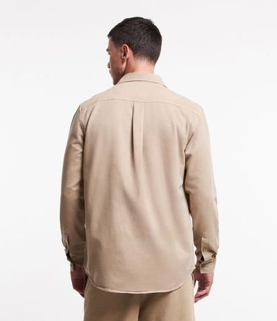 Camisa Lisa en Sarga 4