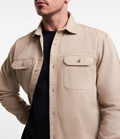 Camisa Lisa en Sarga 6