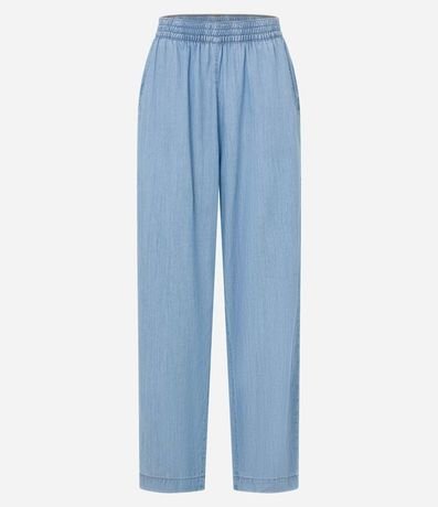 Pantalón Pantacourt en Jeans con Cintura Elástica 5