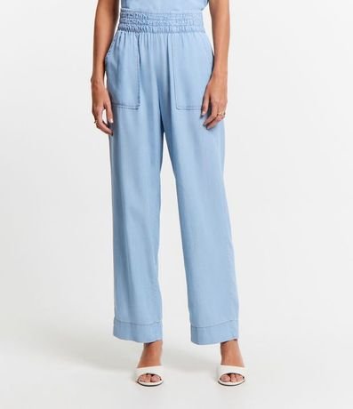 Pantalón Pantacourt en Jeans con Cintura Elástica 3