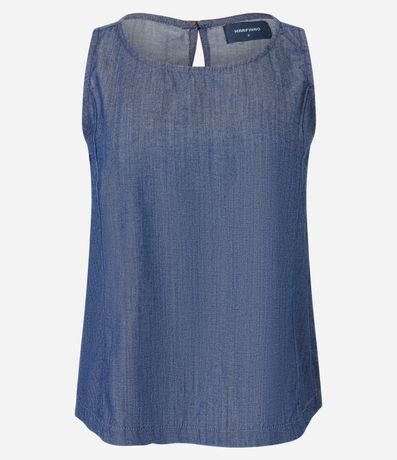 Blusa Musculosa en Jeans con Recortes 8