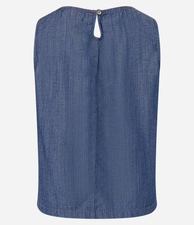 Blusa Musculosa en Jeans con Recortes 9