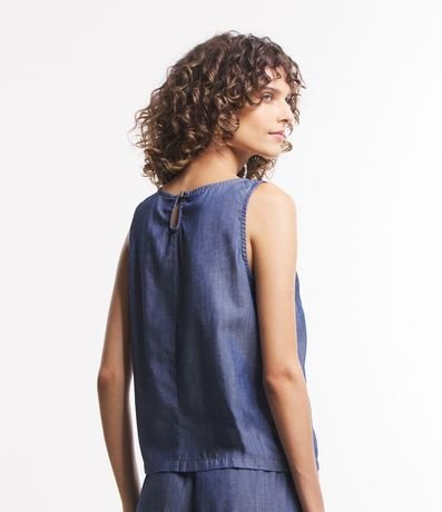 Blusa Musculosa en Jeans con Recortes 4