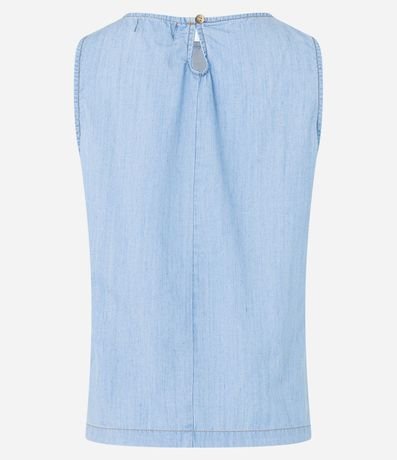 Blusa Musculosa en Jeans con Recortes 6