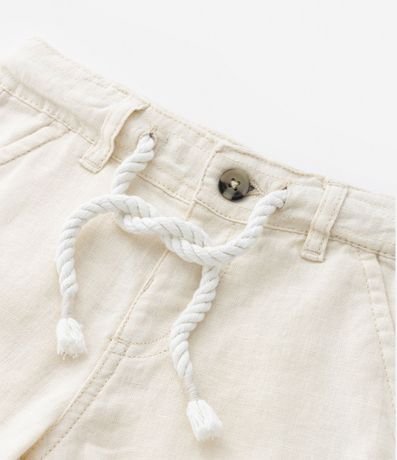 Bermuda Infantil en Lino con Cordón en la Cintura - Talle 1 a 5 años 5