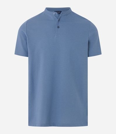 Remera en Algodón con Textura y Cuello Padre 5