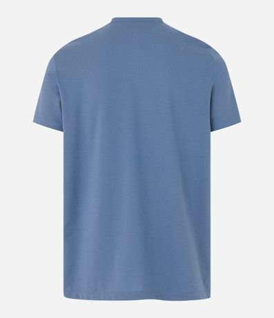 Remera en Algodón con Textura y Cuello Padre 7