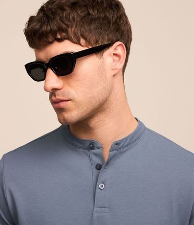 Remera en Algodón con Textura y Cuello Padre 3