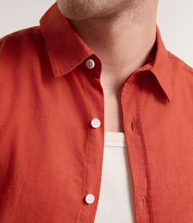 Camisa Comfort Básica en Lino Manga Larga 3