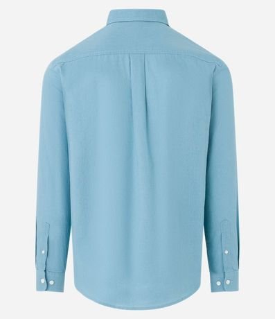 Camisa Comfort Básica en Lino Manga Larga 6