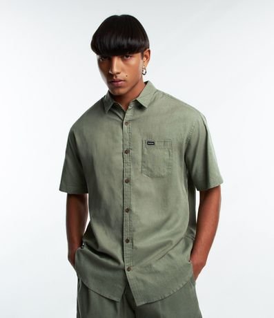 Camisa Relaxed en Cáñamo con Bolsillo 1