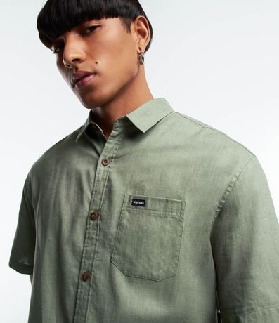 Camisa Relaxed en Cáñamo con Bolsillo 3