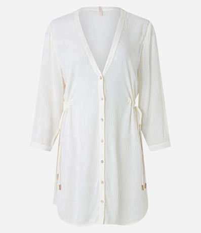 Salida de Playa Bata Maquinetada con Botones y Regulador Lateral 5