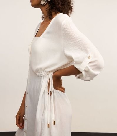 Salida de Playa Bata Maquinetada con Botones y Regulador Lateral 3