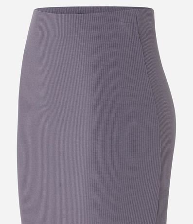 Pollera Midi en Rib con Abertura y Bajo Picot 7