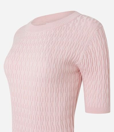 Blusa en Punto Leve con Texturas 8