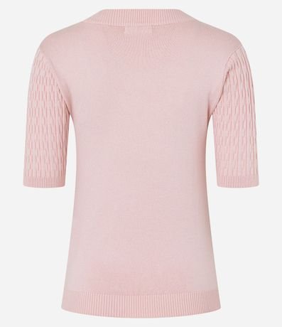 Blusa en Punto Leve con Texturas 9