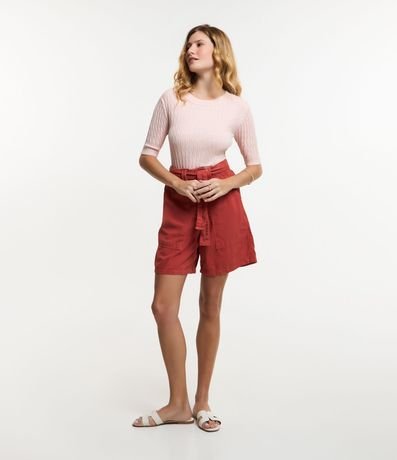 Blusa en Punto Leve con Texturas 2