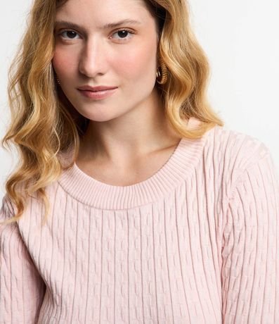 Blusa en Punto Leve con Texturas 5