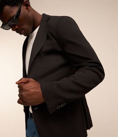 Blazer en Tricolina con Ligera Textura 4