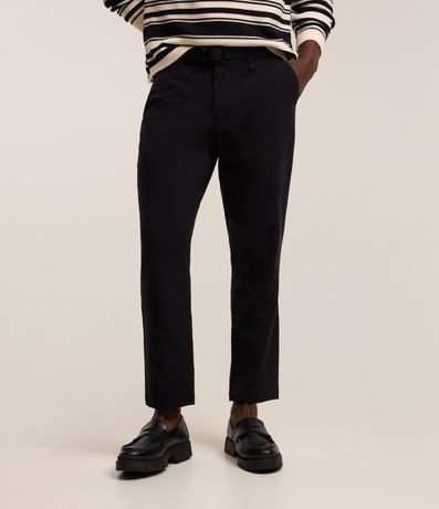 Pantalón Básica Slim Cropped Sastrería con Elastano 2
