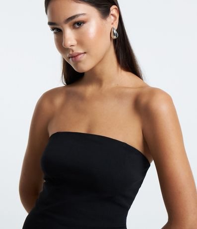 Vestido Midi en Bengalina Tubo con Cierre Track 4