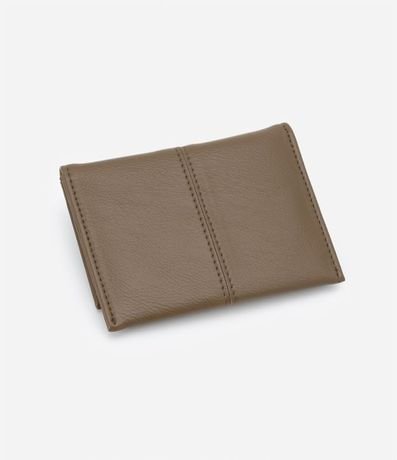Billetera Plegable Pequeña con Pespunto 2