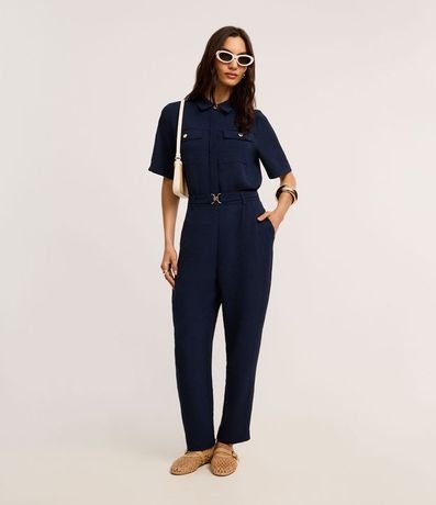 Camisa Airflow con Botones Metalizados y Bolsillos Delanteros 2