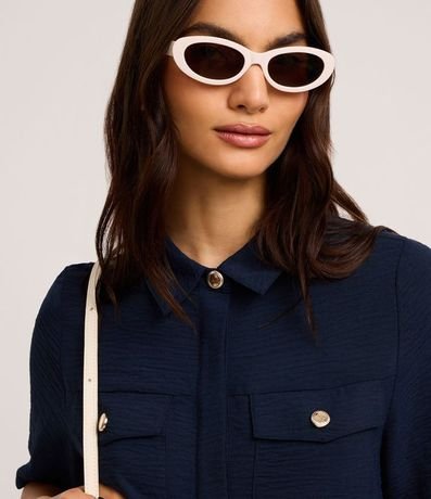 Camisa Airflow con Botones Metalizados y Bolsillos Delanteros 3