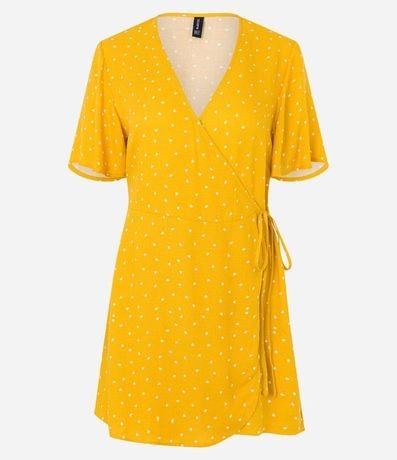 Enterito en Viscosa con Transpasse y Estampa de Lunares 6