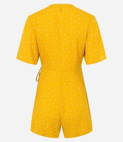 Enterito en Viscosa con Transpasse y Estampa de Lunares 7