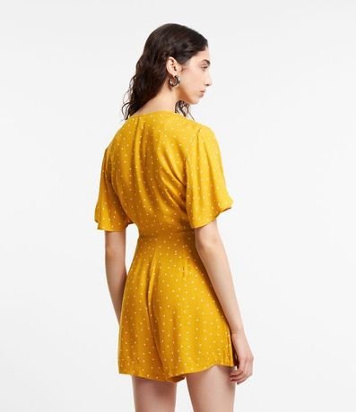 Enterito en Viscosa con Transpasse y Estampa de Lunares 2