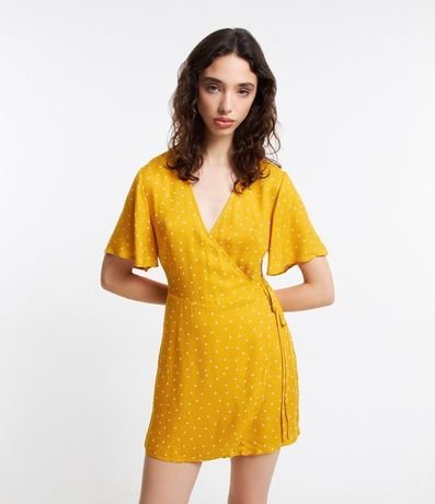 Enterito en Viscosa con Transpasse y Estampa de Lunares 4