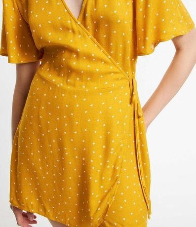 Enterito en Viscosa con Transpasse y Estampa de Lunares 5