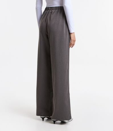 Pantalón Recto en Viscosa con Cintura Elástica y Bolsillo Cuchillo 2