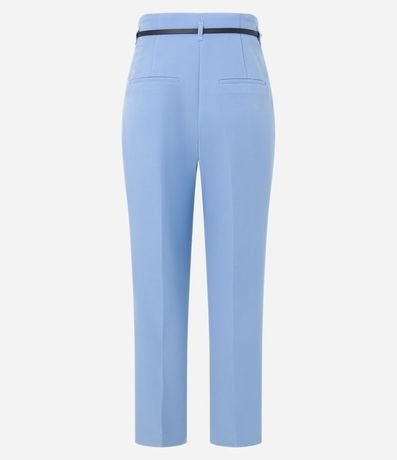 Pantalón Carrot en Sastrería con Cinturón en Pu 6
