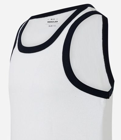 Musculosa en Rib con Bies Contrastante 6