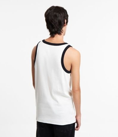 Musculosa en Rib con Bies Contrastante 3