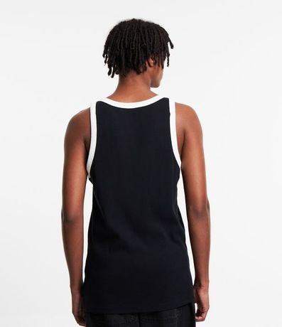 Musculosa en Rib con Bies Contrastante 3