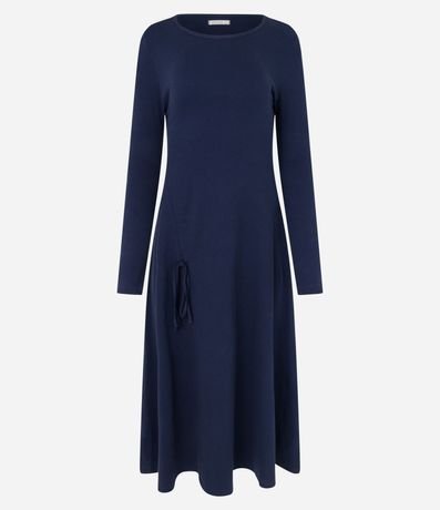 Vestido Midi en Malla Rib con Detalle para Franzir 6