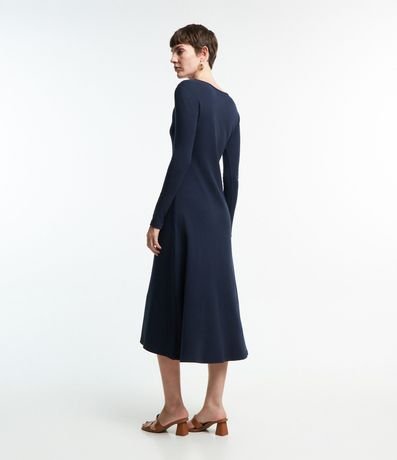 Vestido Midi en Malla Rib con Detalle para Franzir 3