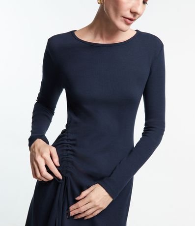 Vestido Midi en Malla Rib con Detalle para Franzir 4